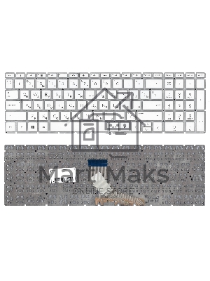 Клавиатура для ноутбука HP 15-db000 белый Клавиатура для ноутбука HP 15-db000 белый