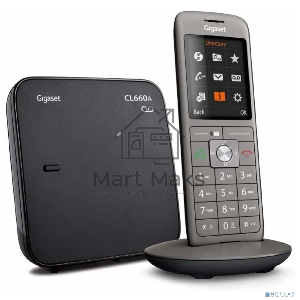 Р/Телефон Dect Gigaset CL660A черный автооветчик АОН
