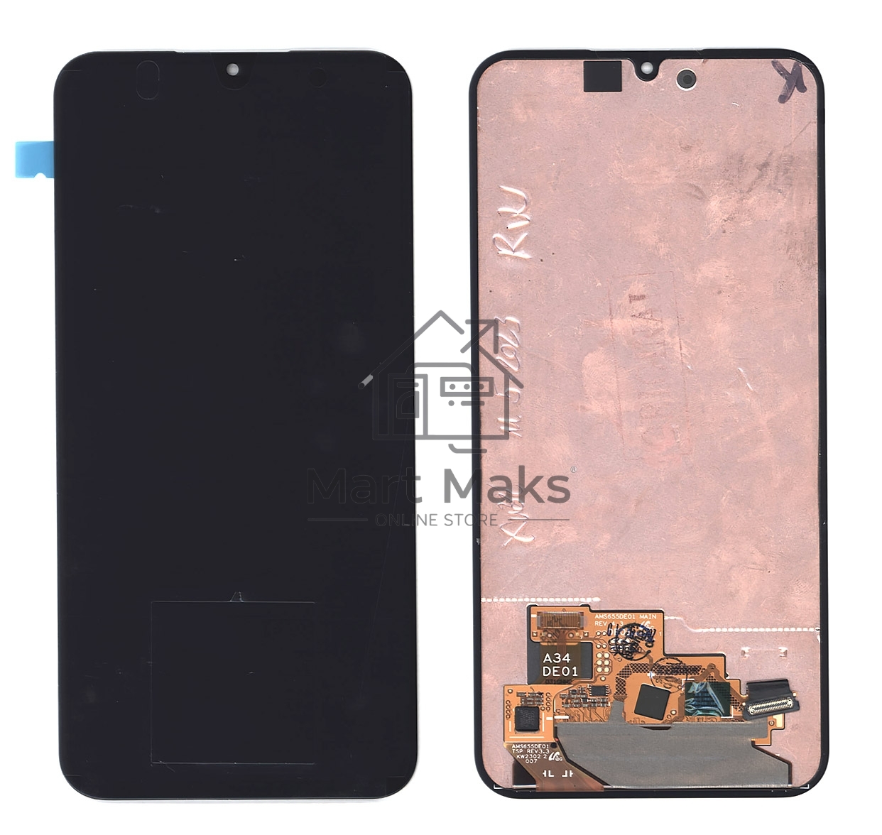 Дисплей для Samsung Galaxy A34 5G SM-A346B в сборе с тачскрином, черный orig lcd
