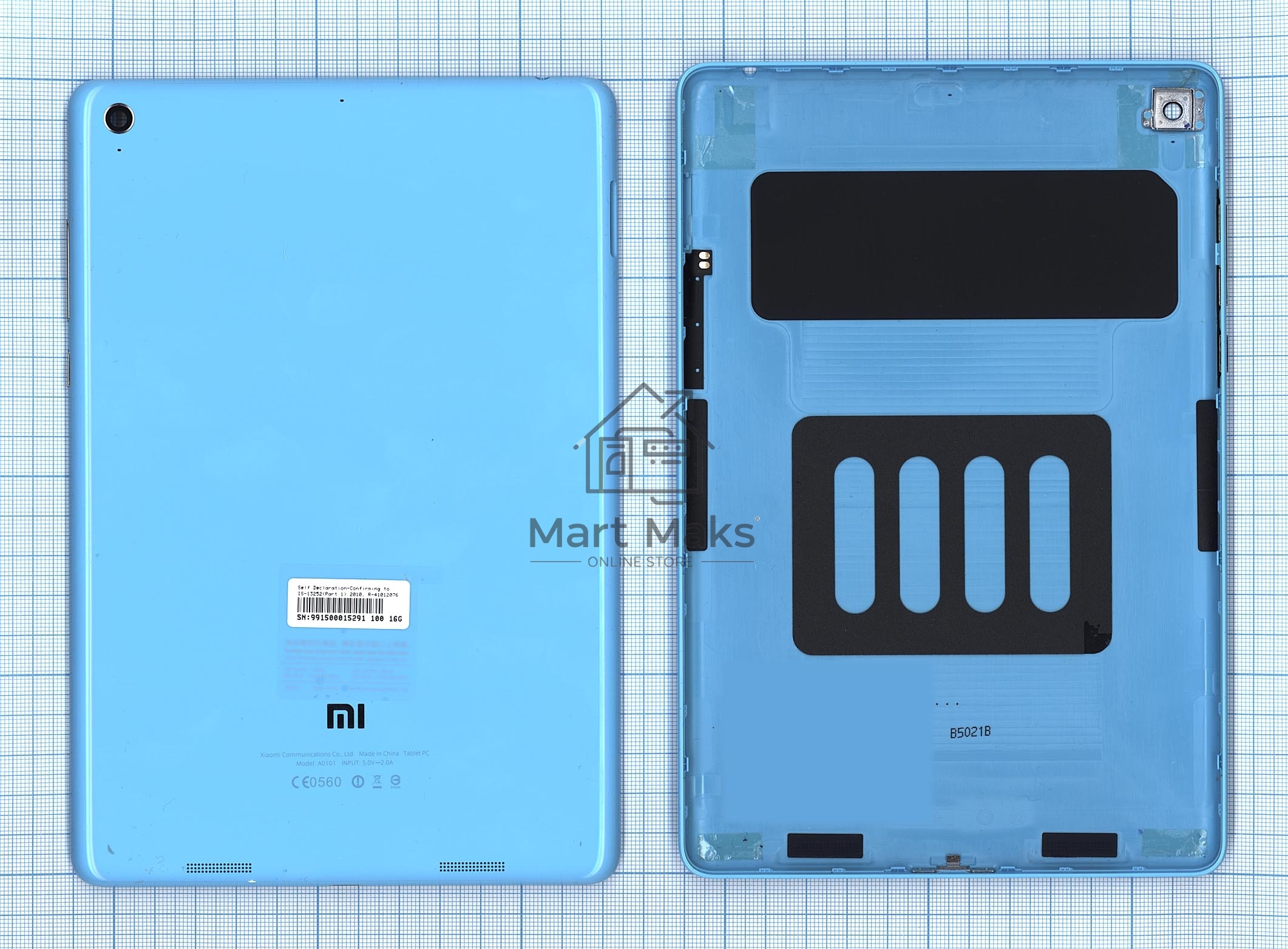Задняя крышка для Xiaomi MiPad  голубая