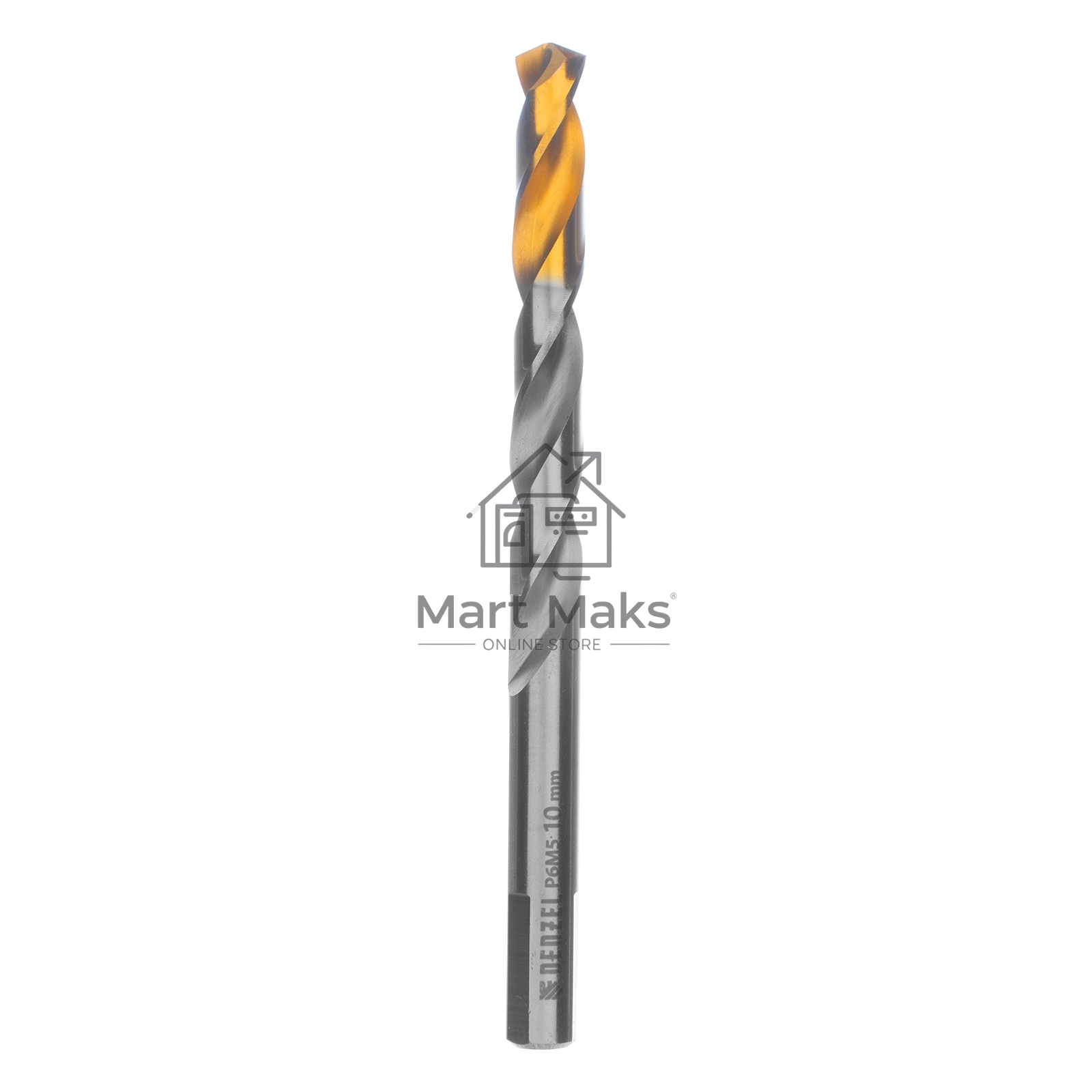 Сверло спиральное по металлу 10 x 133мм, Р6М5, Golden Tip Denzel