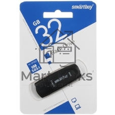 Флешка USB Smartbuy Scout Black (SB032GB3SCK), 32Gb, USB 3.0, R/W 100/40, черный