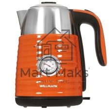 Чайник электрический Willmark WEK-1738PST (1.7 л, двойные стенки, эффект термоса, термометр, 2200 Вт) Изумрудный