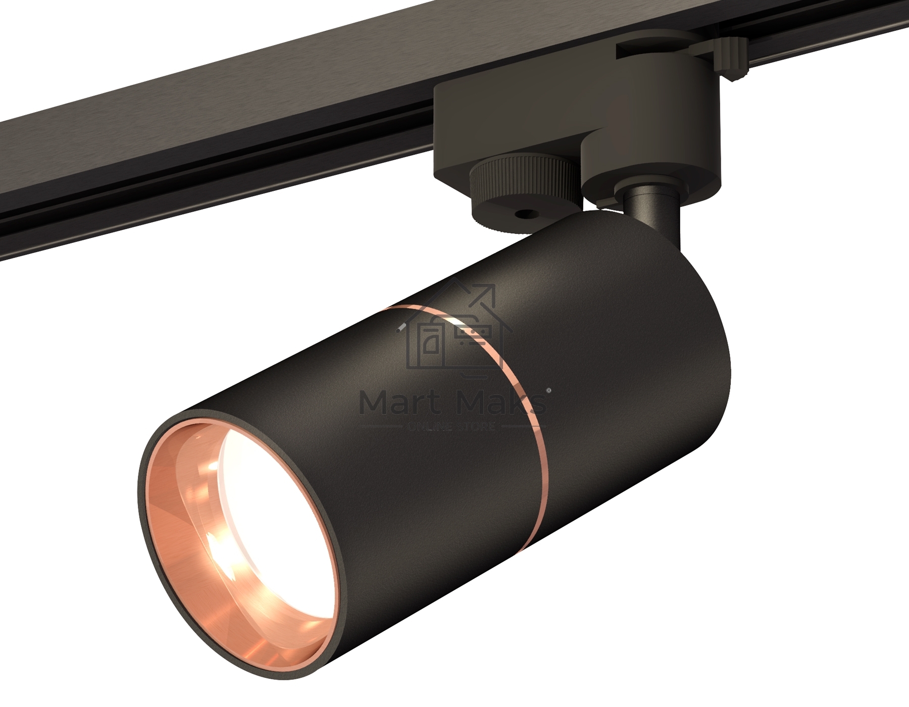 Светильник Ambrella light XT6302030 SBK/PPG черный песок/золото розовое полированное MR16 GU5.3