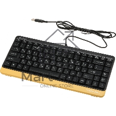 Комплект клавиатура+мышь A4Tech FStyler F1110 проводной, USB, 2000 DPI, чёрный/жёлтый