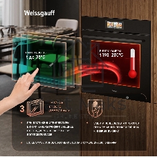 Духовой шкаф Weissgauff EOM 899 Color Touch черный Matt
