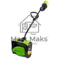 Снегоуборщик-снеголопата аккумуляторный GreenWorks 60В с АКБ 4АЧ и ЗУ (2602607UB)