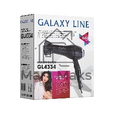 Фен для волос Galaxy Line GL 4334, черный, 2100Вт, 2 скорости потока воздуха, 3 температурных режима, функция 