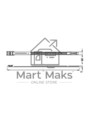 Стяжка эластомерная Hyperline GTN-360HDB 360x8.6мм (упак:100шт) полиамид черный