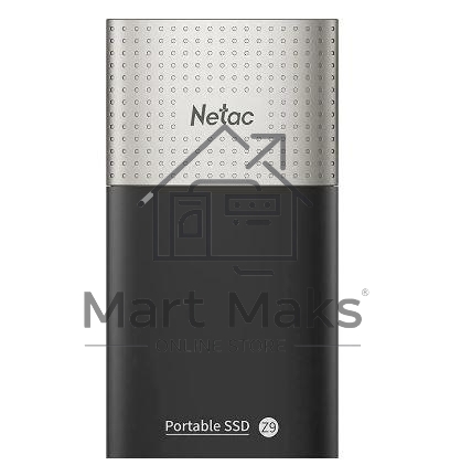 Накопитель SSD External Netac 2.0Tb Z9 <NT01Z9-002T-32BK> (USB3.2, up to 550/480MBs, 90х47.5х11.5mm, Aluminium+Plastic)