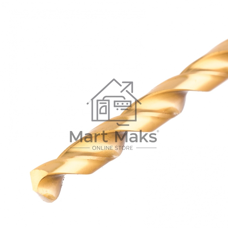 Сверло спиральное по металлу 10 x 300мм, HSS, нитридтитановое покрытие Matrix