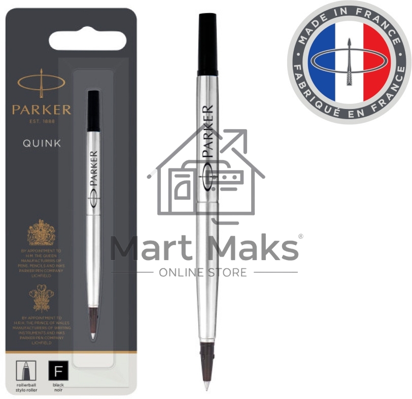 Стержень роллер Parker Quink Z01 (CW1950321) F 0.5мм, черные чернила, блистер
