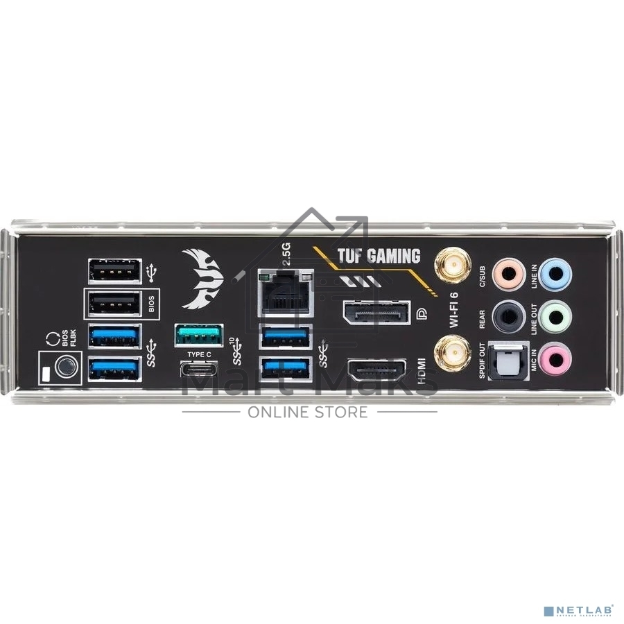 Материнская плата ASUS TUF GAMING B550-PLUS WIFI II, AM4, AMD B550, 4xDDR4, 6xSATA, 2xM.2, 1xPCI-E 3.0 x16, 1xPCI-E 4.0 x16, 3xPCI-E x1, 1xDP, 1xHDMI, 1x 2.5Gb LAN, 2xUSB-A 3.2 Gen 1, 1xUSB-A 3.2 Gen 2, 1xUSB-C 3.2 Gen 2, 3x3.5 мм, 7.1, ATX