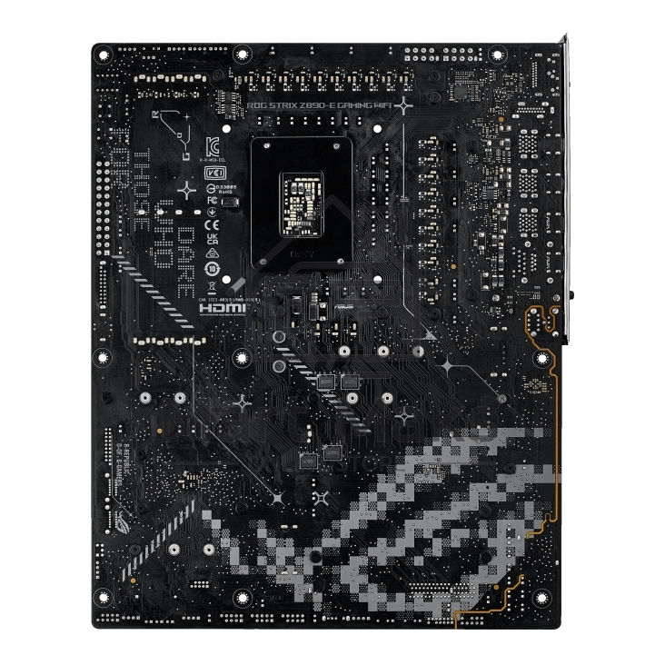 Материнская плата ASUS ROG STRIX Z890-E GAMING WIFI, LGA 1851, Intel Z890, 4xDDR5, 4xSATA, 7xM.2, 1xPCIe 5.0 x16, 1xPCIe 4.0 x16, 1xHDMI, 1xDP, 2xUSB-C Thunderbolt 4, 7xUSB-A 3.2 Gen 2, 3xUSB-A 3.2 Gen 1, 2xUSB-C 3.2 Gen 2x2, 1x 5Gb LAN, 2x3.5 мм, 7.1, AT