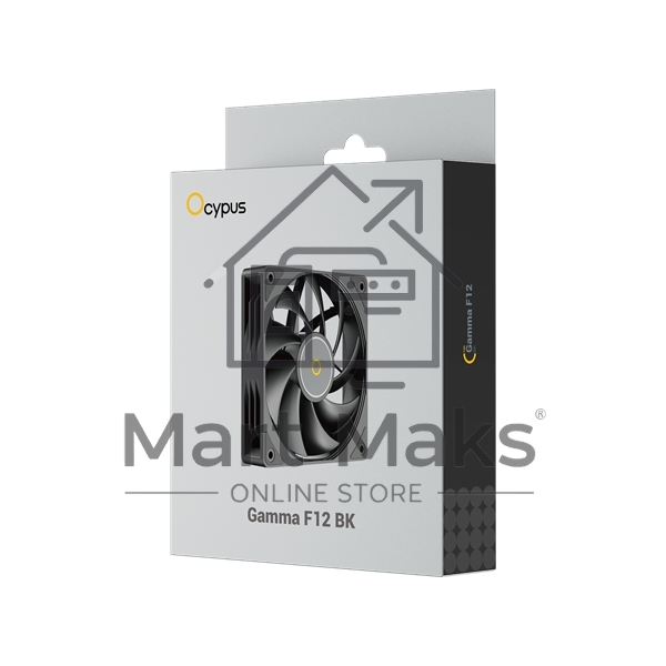Вентилятор для корпуса Ocypus Gamma F12 BK черный 120мм 1300rpm 24.5db 3-pin