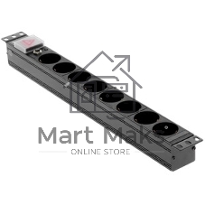 Блок распределения питания Lanmaster TWT-PDU19-10A8P-1.8 гор.размещ. 8xSchuko базовые 10A Schuko 1.8м