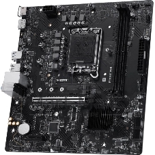 Материнская плата MSI PRO H610M-B, LGA1700, Intel H610, 2xDDR5, 4xSATA, 1xM.2, 1xPCIe 4.0 x16, DisplayPort, HDMI, 1x1Gb LAN, 3x3.5 мм, 7.1, microATX