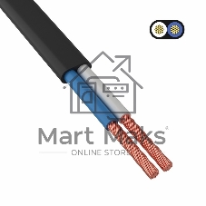 Провод ШВВП 2х0,5 мм² 300 м черный ГОСТ 7399-97