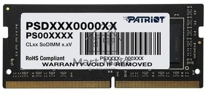 Оперативная память Patriot Signature, DDR4, 4GB (1x4 GB), 2666 MHz, CL19, SO-DIMM