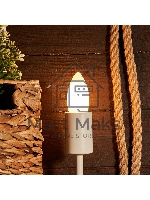 Лампа светодиодная филаментная Rexant Свеча CN35 9.5 Вт 915 Лм 2700K E27 матовая колба