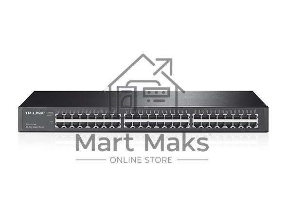 Сетевой коммутатор TP-Link SMB TL-SG1048 Коммутатор 48-port Gigabit Switch, 1U 19-inch rack-mountable steel case