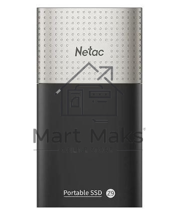 Внешний накопитель SSD Netac 1Tb Z9 <NT01Z9-001T-32BK> (USB3.2, up to 550/480MBs, 90х47.5х11.5mm, Aluminium+Plastic)
