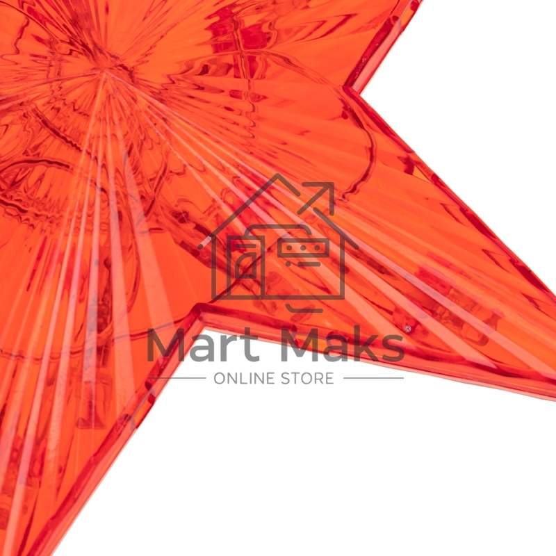 Светодиодная фигура на елку Neon-night Звезда красная 15см, 10 LED, постоянное свечение, 230В