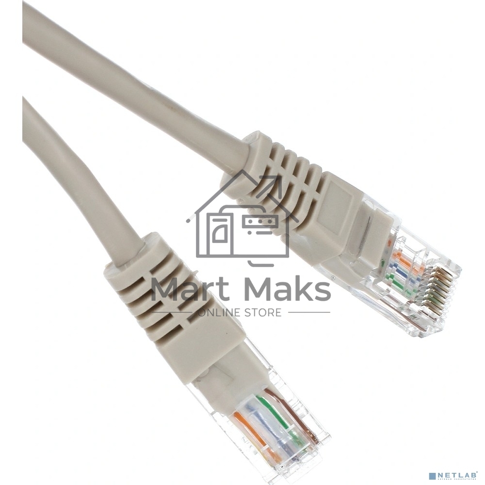 Патчкорд литой Aopen/Qust UTP кат.5е 50м серый <ANP511_50M>