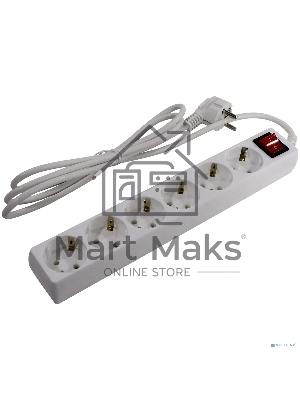 Сетевой фильтр ExeGate EX119392RUS SP-6-3G (6 розеток, 3м, евровилка, серый)