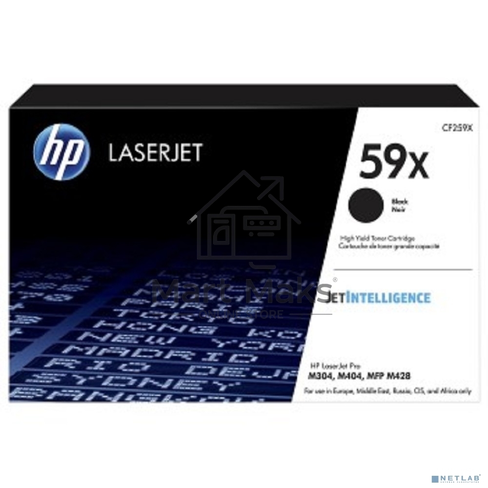 Картридж лазерный HP 59X черный для LJ M304/M404/MFP M428 10000 стр