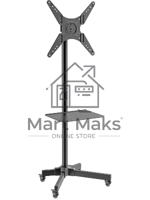Мобильная стойка напольная Kromax OMEGA-16 черный для TV 26
