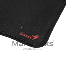 Коврик для мыши Genius G-Pad 230S. Нескользящая резиновая основа с микротекстурированной гладкой поверхностью. Размер: 230 x 2.5 x 190 мм. черный