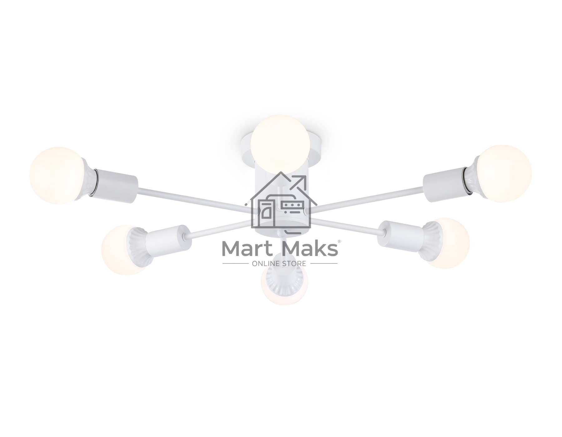 Светильник Ambrella light TR80401/6 WH белый E27/6 max 60W D780*150