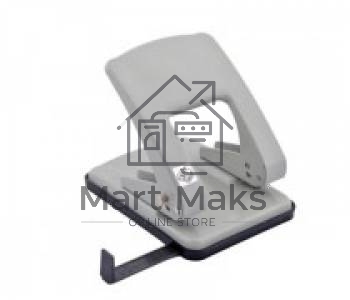 Дырокол Kw-Trio Stylish Heavy Duty 976L/GR, до 40 листов, металл серый, отверстий: 2, с линейкой