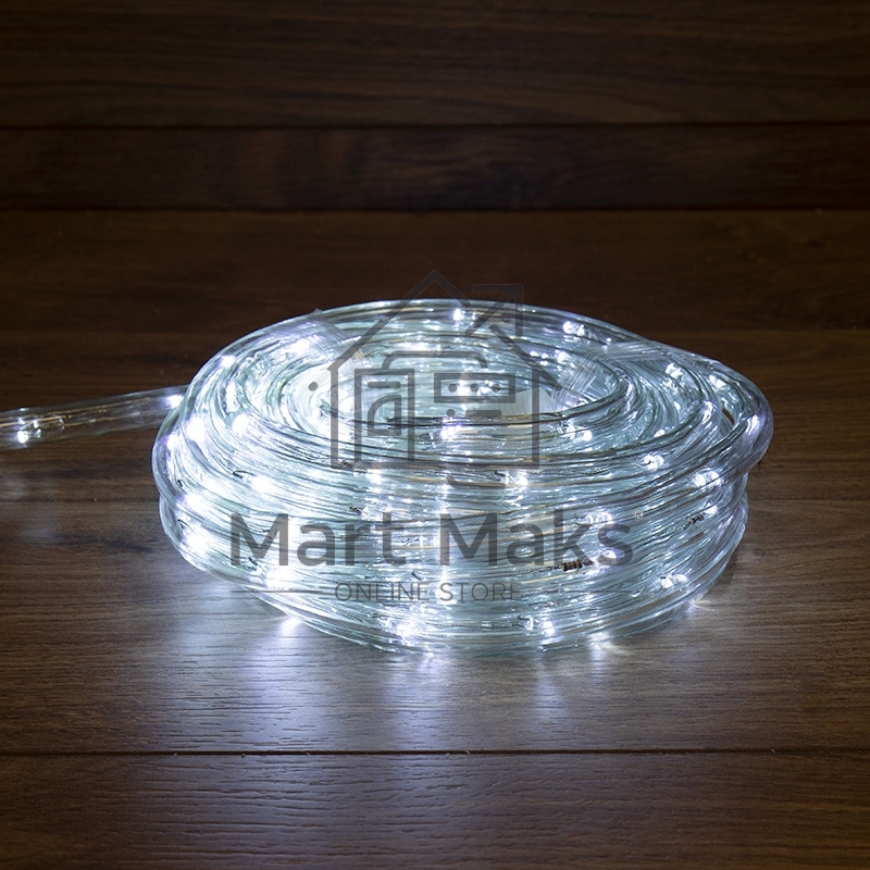 Дюралайт LED, свечение с динамикой (3W), 24 LED/м, белый, 14м