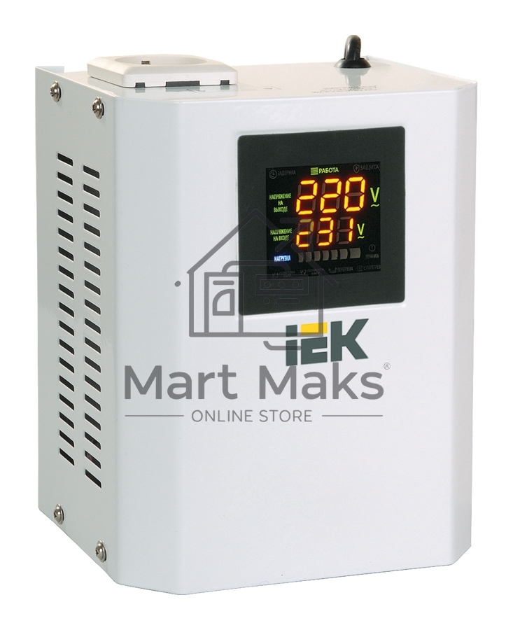 Стабилизатор напряжения Boiler 0.5кВА ИЭК IVS24-1-00500