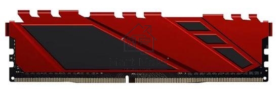 Оперативная память NETAC Shadow, DDR4, 16GB (1x16GB), 3200MHz, CL16, DIMM, с радиаторами, красный