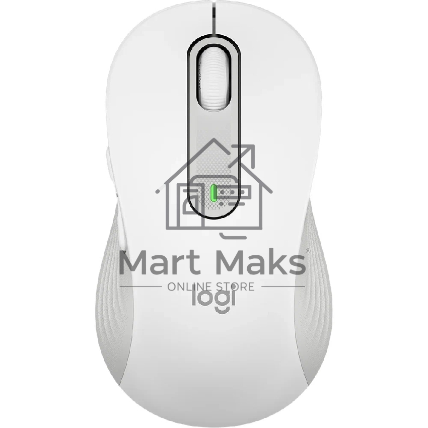 Мышь беспроводная Logitech Signature M650 L белый, 4000 dpi, радиоканал, Bluetooth, USB, кнопки - 5