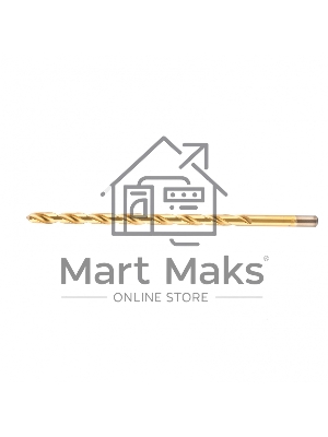 Сверло спиральное по металлу Matrix 12 x 300мм, HSS, нитридтитановое покрытие