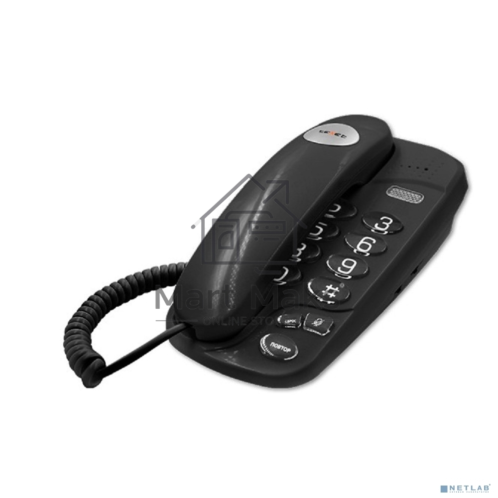 Проводной телефон teXet TX-238 черный