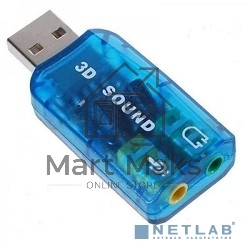 Звуковая карта USB TRUA3D (C-Media CM108) 2.0 Ret