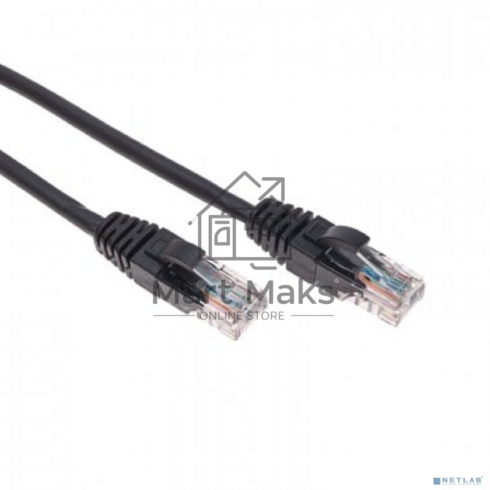 Патч-корд U/UTP Rexant кат.6, RJ45-RJ45, неэкранированный, 26AWG, LSZH, черный, 2 м