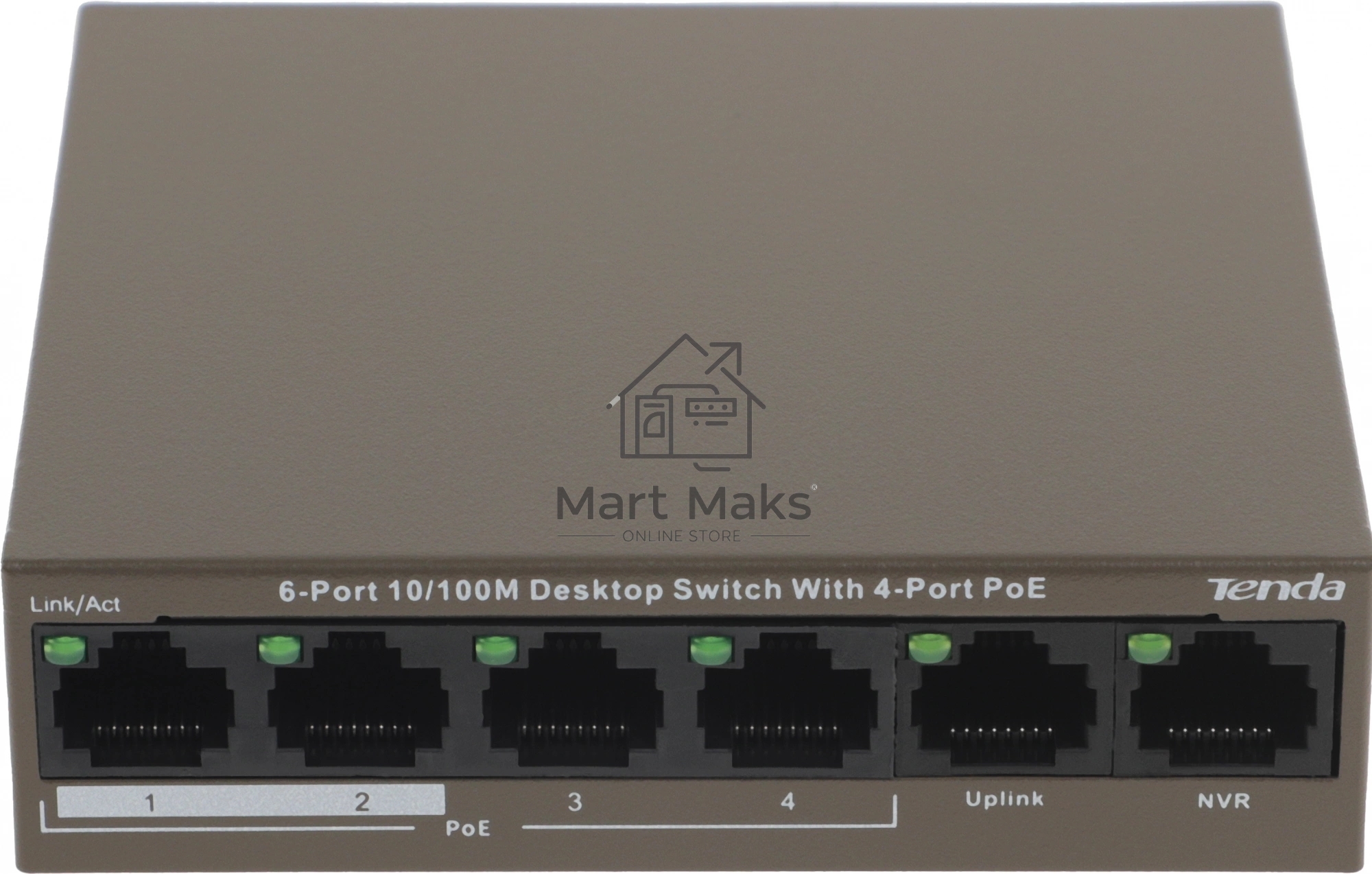 Коммутатор Tenda TEF1106P-4-63W 6PORT 100M 4POE