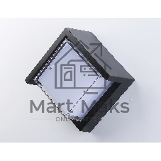 Уличный настенный архитектурный светильник ST5233 BK черный IP65 LED 4200K 12W 220*220*100