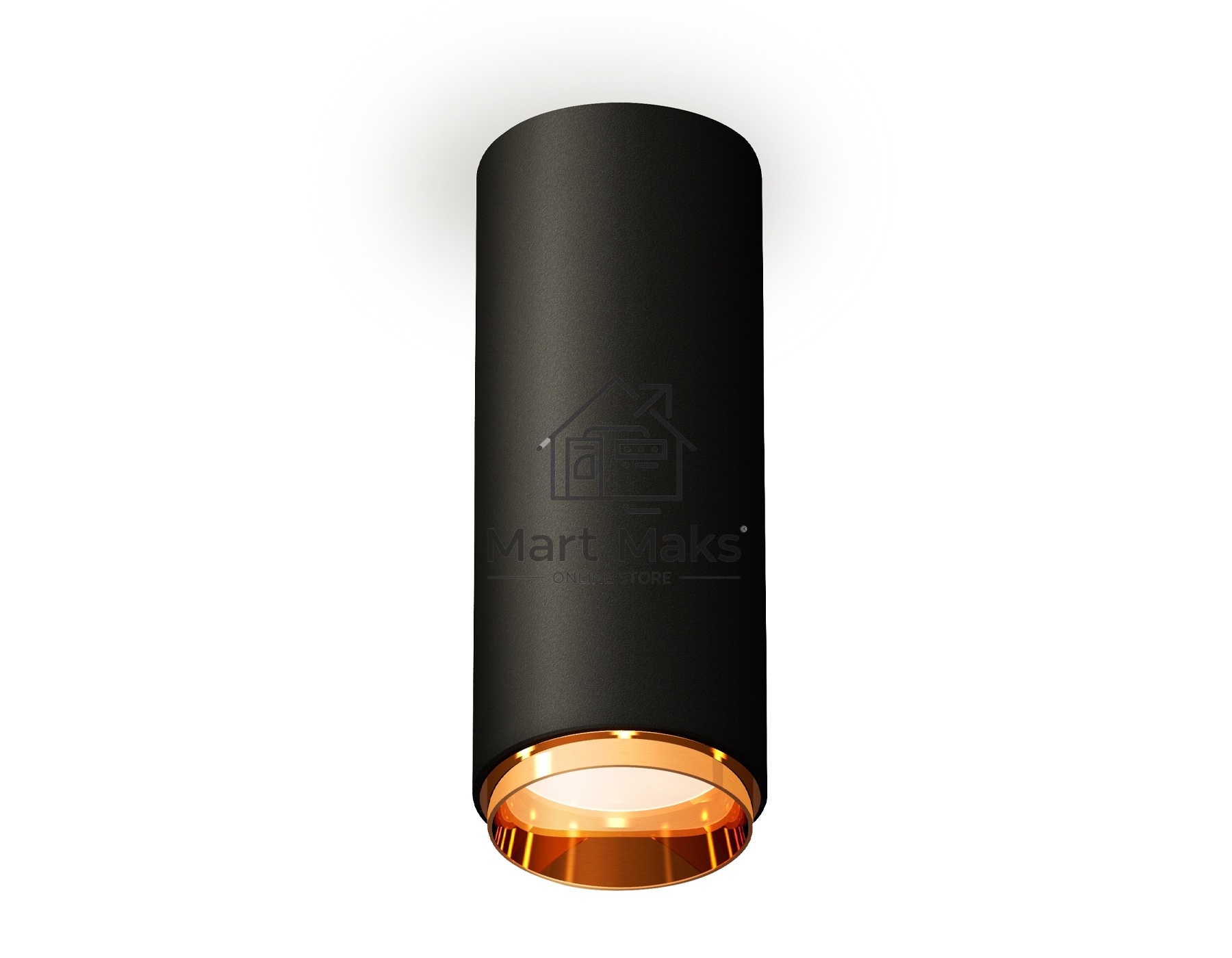 Светильник Ambrella Light XS6343005 SBK/PYG черный песок/золото желтое полированное MR16 GU5.3 (C6343, N6124)