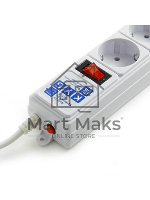 Сетевой фильтр Power Cube B 0,5 м 5 розеток (белый) 10А/2,2кВт