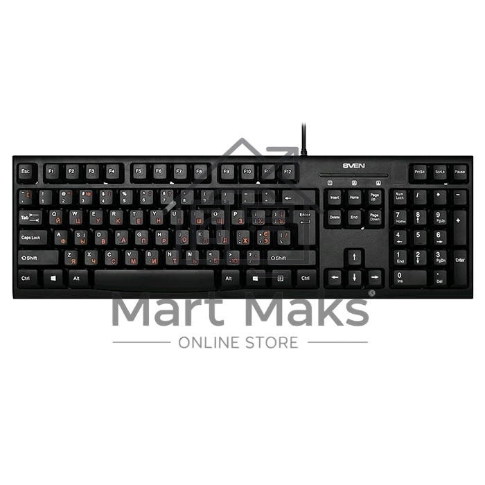Клавиатура SVEN KB-S300 / USB / WIRED / Black