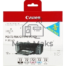 Картридж струйный Canon PGI-72 PBK/GY/PM/PC/CO Multi Pack (510 стр. 5 шт по 14 мл) для Canon PIXMA PRO-10, PRO-10S