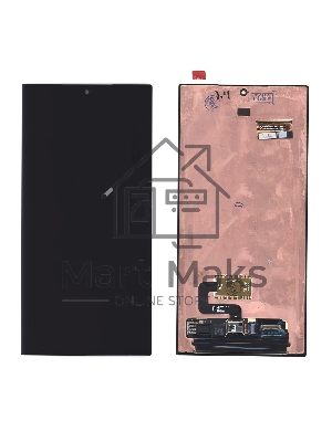 Дисплей для Samsung Galaxy S23 Ultra SM-S918B в сборе с тачскрином, черный orig