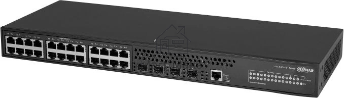 Коммутатор DAHUA 28-портовый управляемый, уровень L3Порты: 24 RJ45 10/100/1000Мбит/с, 4 SFP+ 1000/10000Мбит/с(uplink); питание: 100~240В(AC); грозозащита: до 6кВ